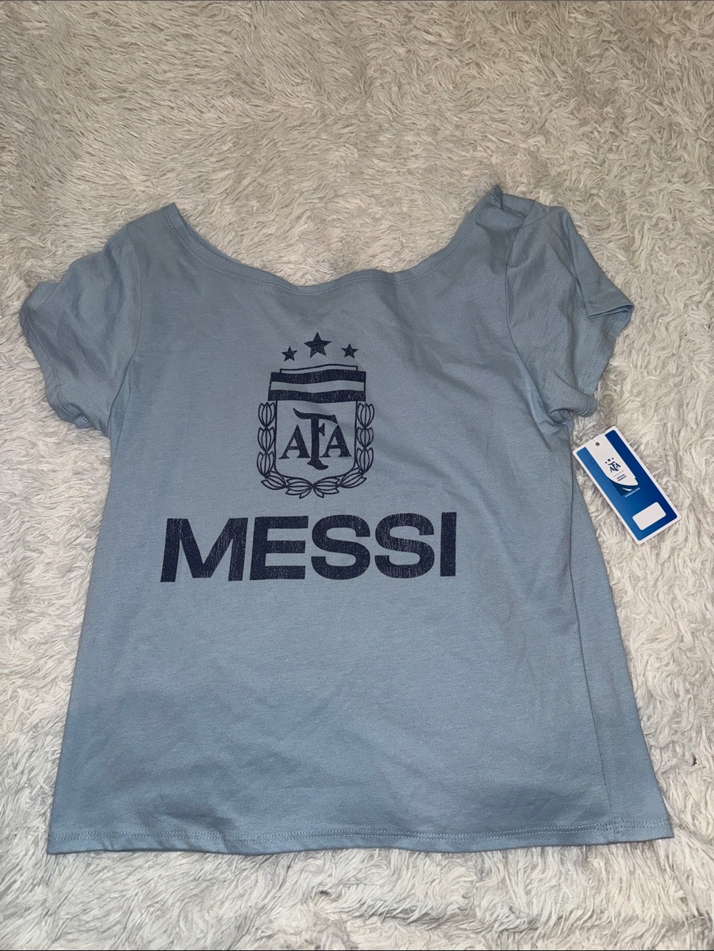Messi Graphic women Tee - Light Blue L